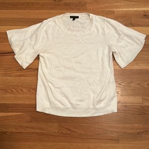 Butterfly sleeve shirt sleeve sweater